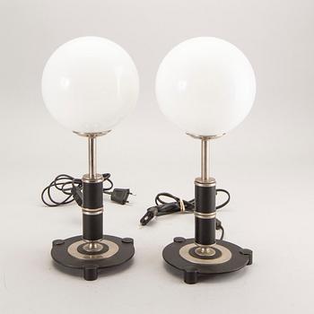 Table lamps, a pair, 20th century.