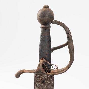 A Swedish infantry sword, 1660s.
