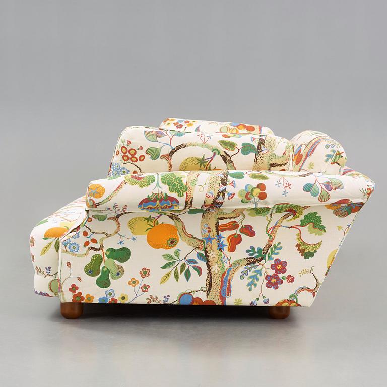 Josef Frank, a 'Liljevalchs' sofa, upholstered in Frank's fabric 'Vegetable tree'.