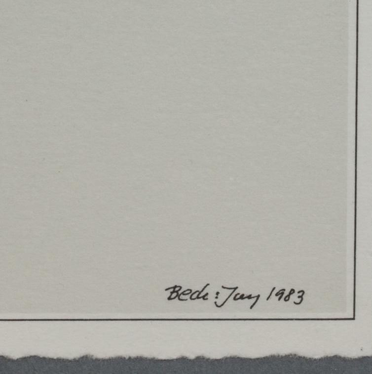 BECK & JUNG (HOLGER BÄCKSTRÖM & BO LJUNGBERG), 2 delar. Computer ink plot. Signerade och daterade 1983 resp 1985.