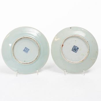 A set of 25 Canton famille rose dishes, 19th century.
