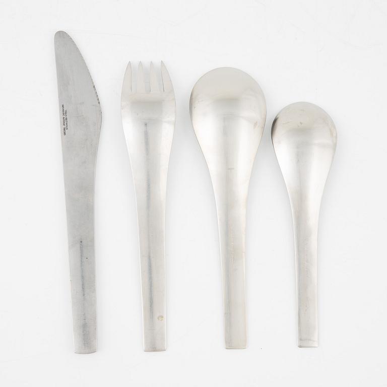 Svend Siune, a 39-piece stainless steel cutlery, design No 305, Georg Jensen, Denmark.
