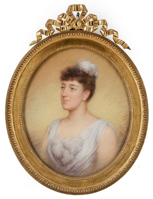 PORTRÄTT, ett par, pastell, ej signerade 1800-tal.