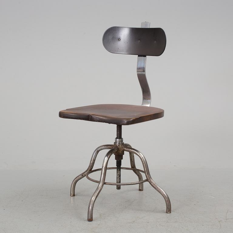 INDUSTRIAL CHAIR, around mid 20th century-.