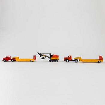 A lof of three Tekno vehicles Denmark 1960s.