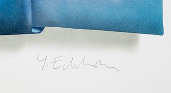 Yrjö Edelmann, färglitografi, 2003, signerad 1366/1500.
