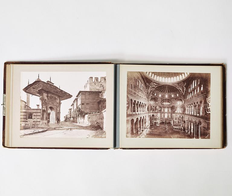 GUILLIAUME GUSTAVE BERGGREN (1835-1920), 47 fotoreproduktioner i album, Constantinople et Athènes.