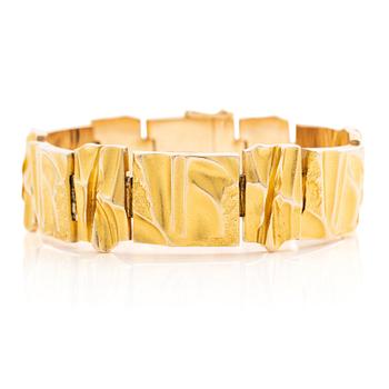 638. Björn Weckström, a bracelet, 14K gold, "Carrara", Finland 1983. For Lapponia.