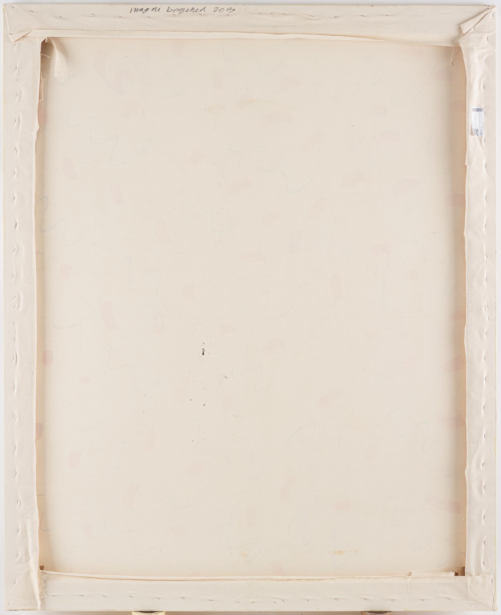 Magni Borgehed, signed and date 2013 verso. Mixed media on canvas.