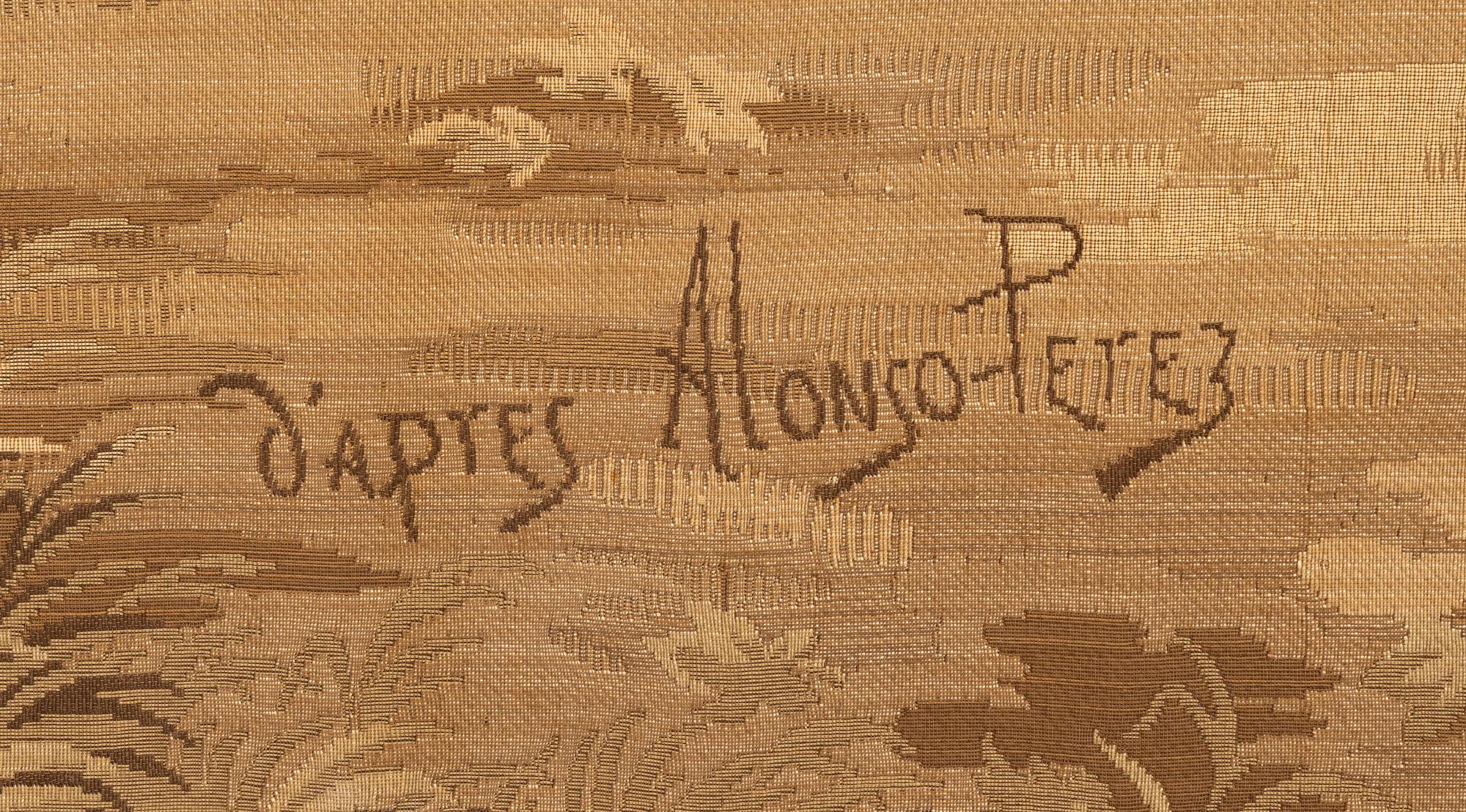 Alonso Pérez, after. Woven tapestry, machine-woven.