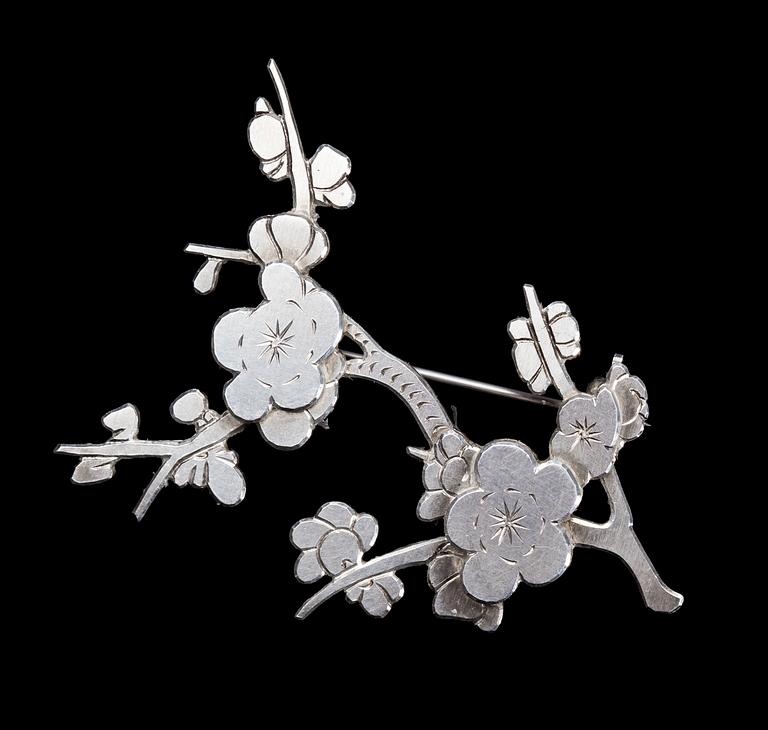BROSCH, sterlingsilver, Wiwen Nilsson, Lund, 1971.