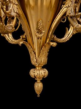 AMPEL, för sex ljus. Louis XVI-stil, 1800-tal.