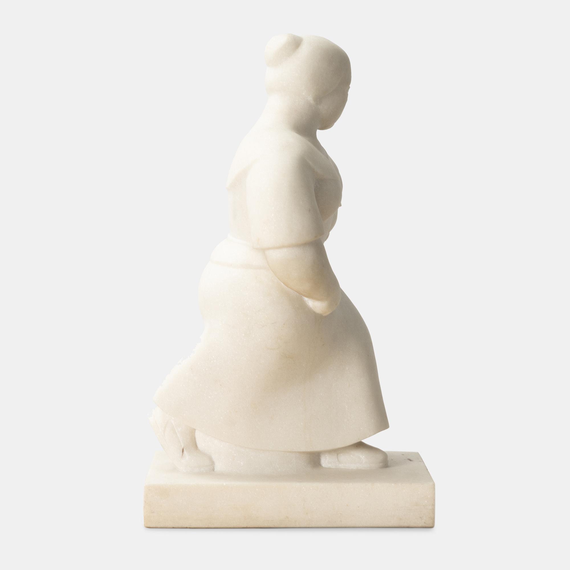 Adam Fischer, sculpture. Signed, marble.