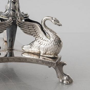 Adolf Zethelius, a silver sugar bowl, Stockholm, Sweden, 1816.