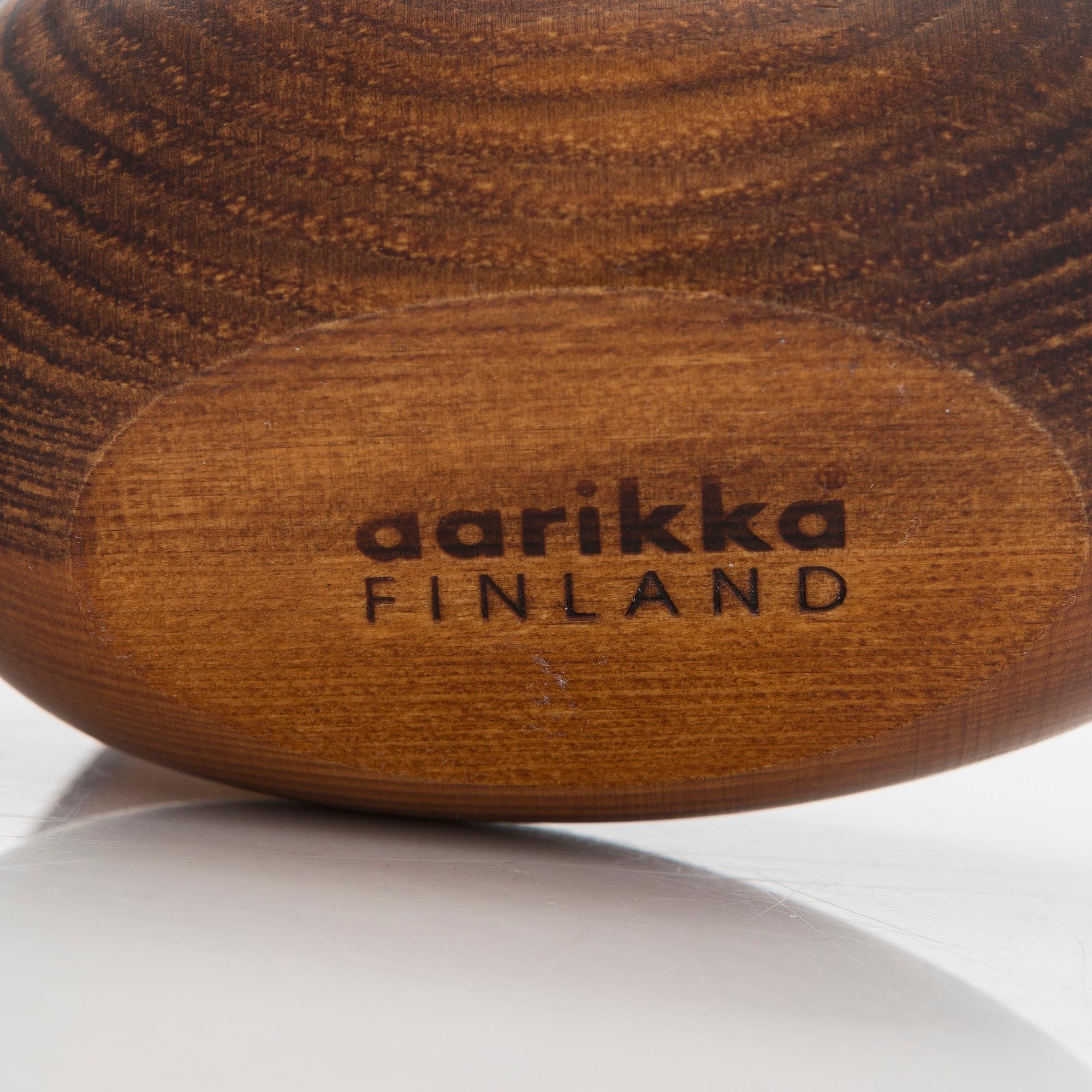 Kaija Aarikka, two 21st century sculptures for Aarikka Finland.