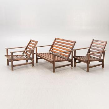 Elsa Stackelberg, garden group 4 dlr and associated cushions, Fri Form late 20th century.