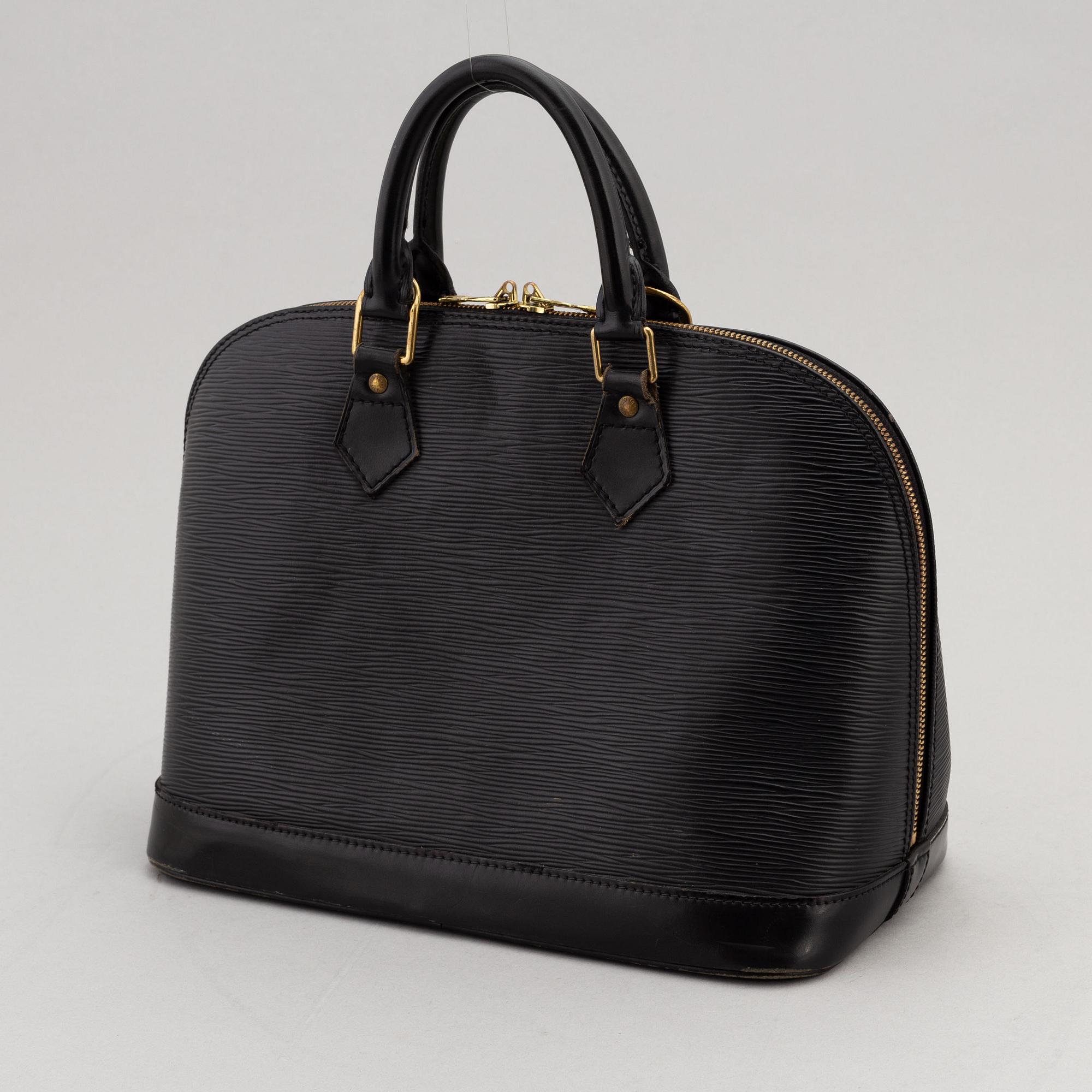 Louis Vuitton, a black Epi 'Alma' handbag, 1996.