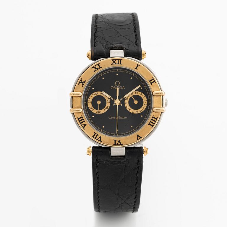 Omega, Constellation, "Black Dial", armbandsur, 33 mm.