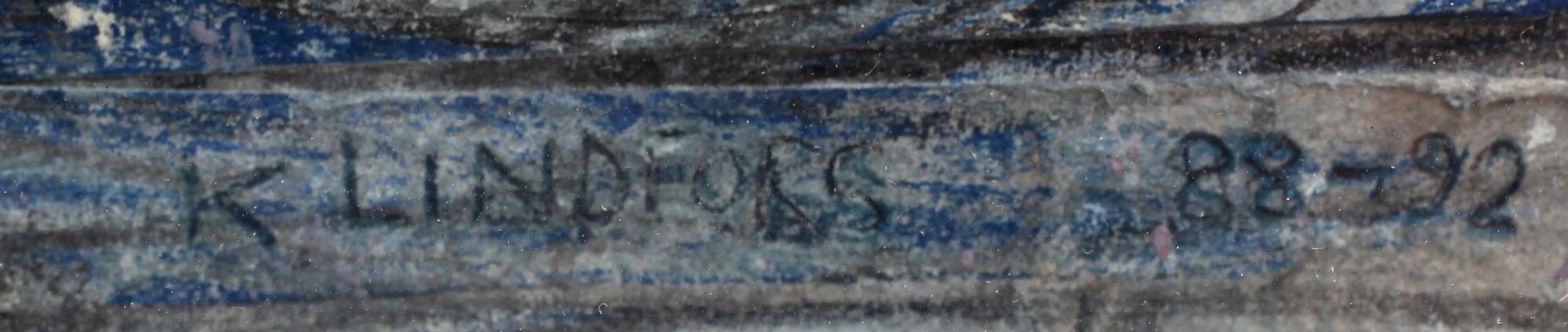 KENT LINDFORS, blandteknik på papper, sign o dat 88-92.