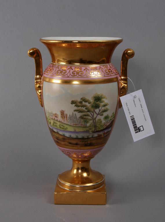 URNA, porslin, empirestil.