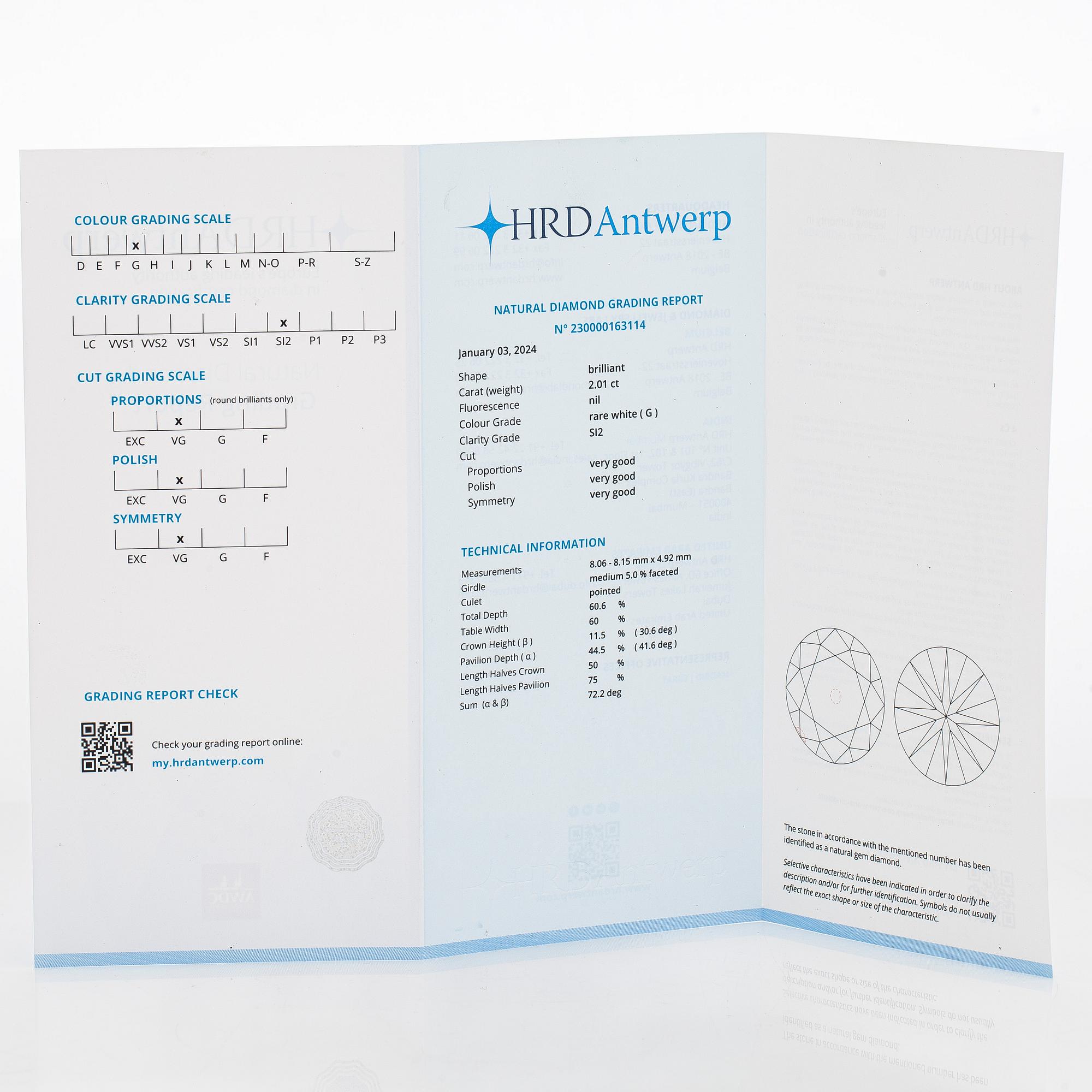 Sormus, platinaa ja briljanttihiottu timantti.