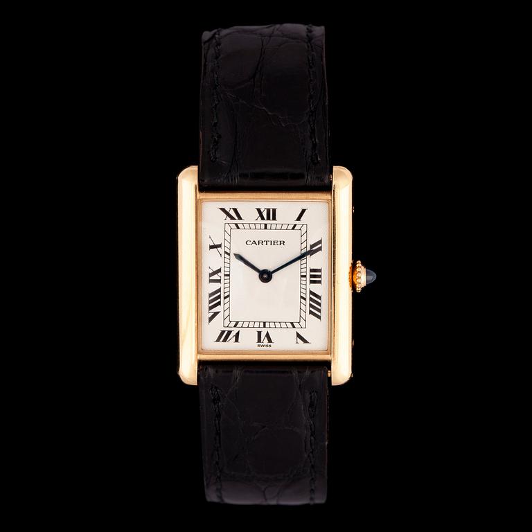 CARTIER, 'Tank' manuell, guld, 2000-tal.