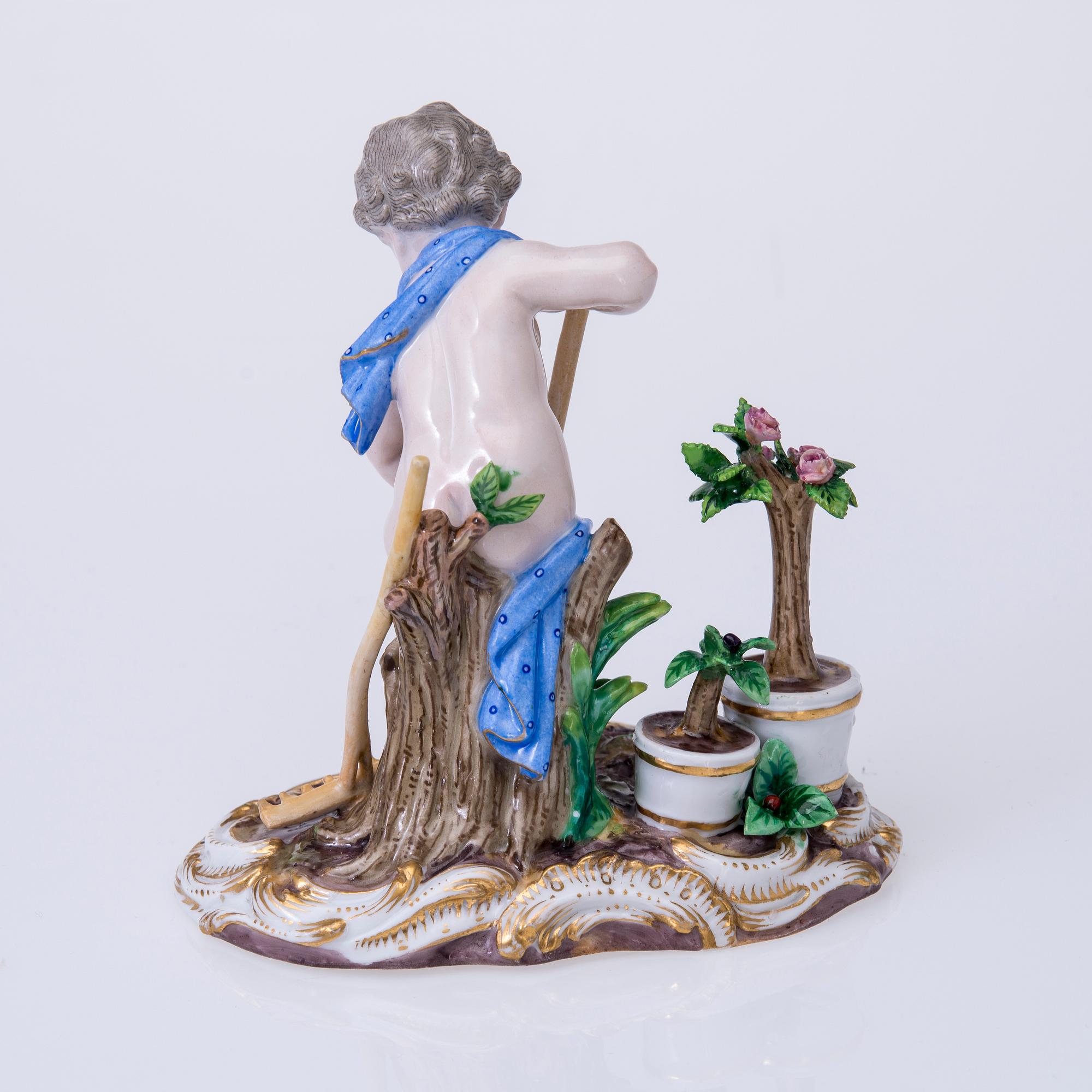 FIGURIN, porslin, Meissen, Tyskland, 1800-tal.