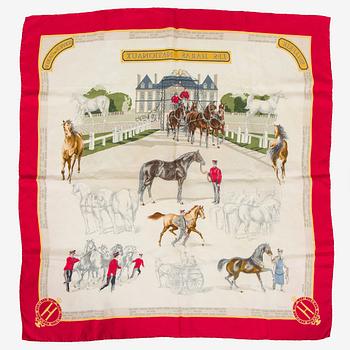 Hermès, scarf, "Les Haras Nationaux".
