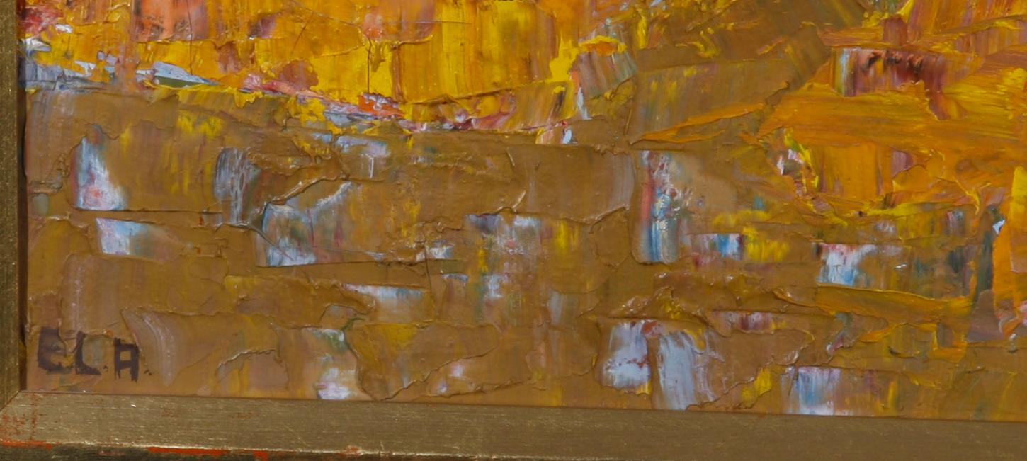 LYNGE-AHLBERG, EINAR. Olja på duk, sign. "E.L.A".