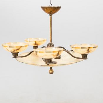 Ceiling lamp 1940s Swedish Modern.