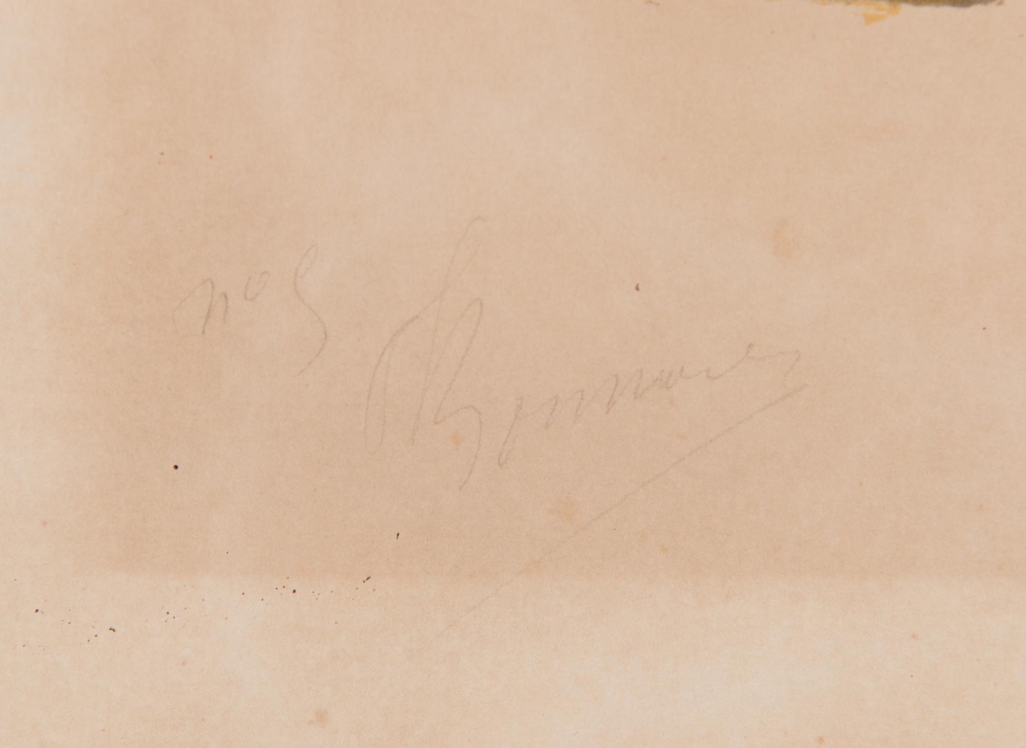 Pierre Bonnard, litografia, n.1900, signeerattu ja numeroitu lyijykynällä.