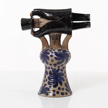 Lisa Larson, a 'Samhällsdebatten' stoneware figurine, Gustavsberg.