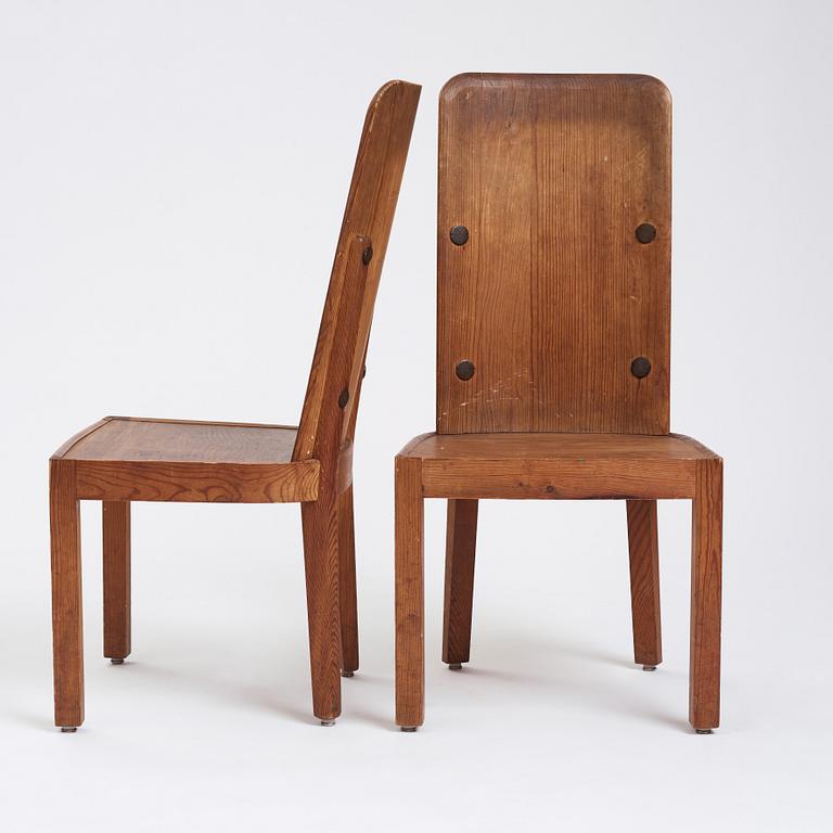 Axel Einar Hjorth, stolar, 5 st,"Lovö", Nordiska Kompaniet, 1930-tal.