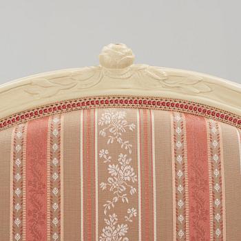 KARMSTOLAR, ett par, stockholmsarbeten, transition rokoko/gustavianska, 1770-tal.