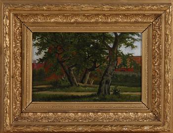 OKÄND KONSTNÄR, olja på duk, sign H. Werner.