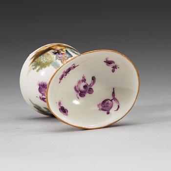ÄGGKOPP, porslin, Meissen 1700-tal.