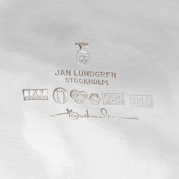 Jan Lundgren, skål, silver, Janse Silversmide Jan Lundgren, Stockholm, 1990.