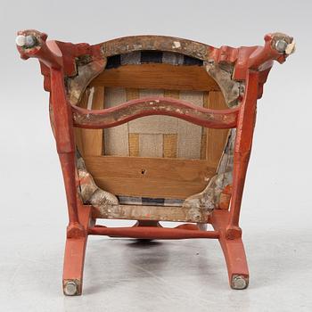 Stolar,ett par, 1700-talets mitt, Senbarock / tidig Rokoko.