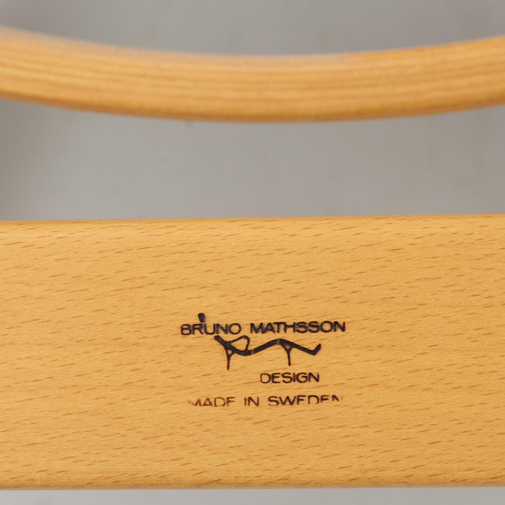 Bruno Mathsson, a 'Mina' armchair, Bruno Mathsson International, Värnamo 1992.