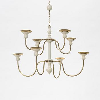 Josef Frank, chandelier, model 2586, Svenskt Tenn.