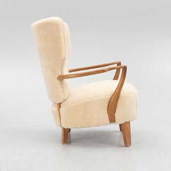 Loungechair, Danish Modern, Danish cabinet maker. 1940s.