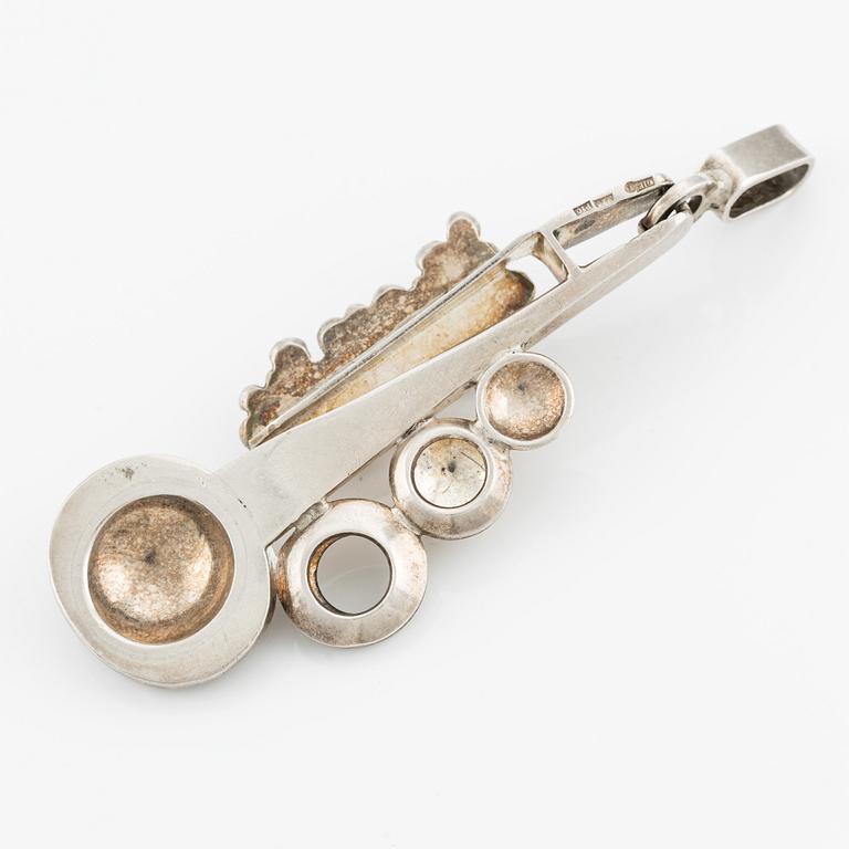 Claës Giertta hänge sterlingsilver, Stockholm 1989.