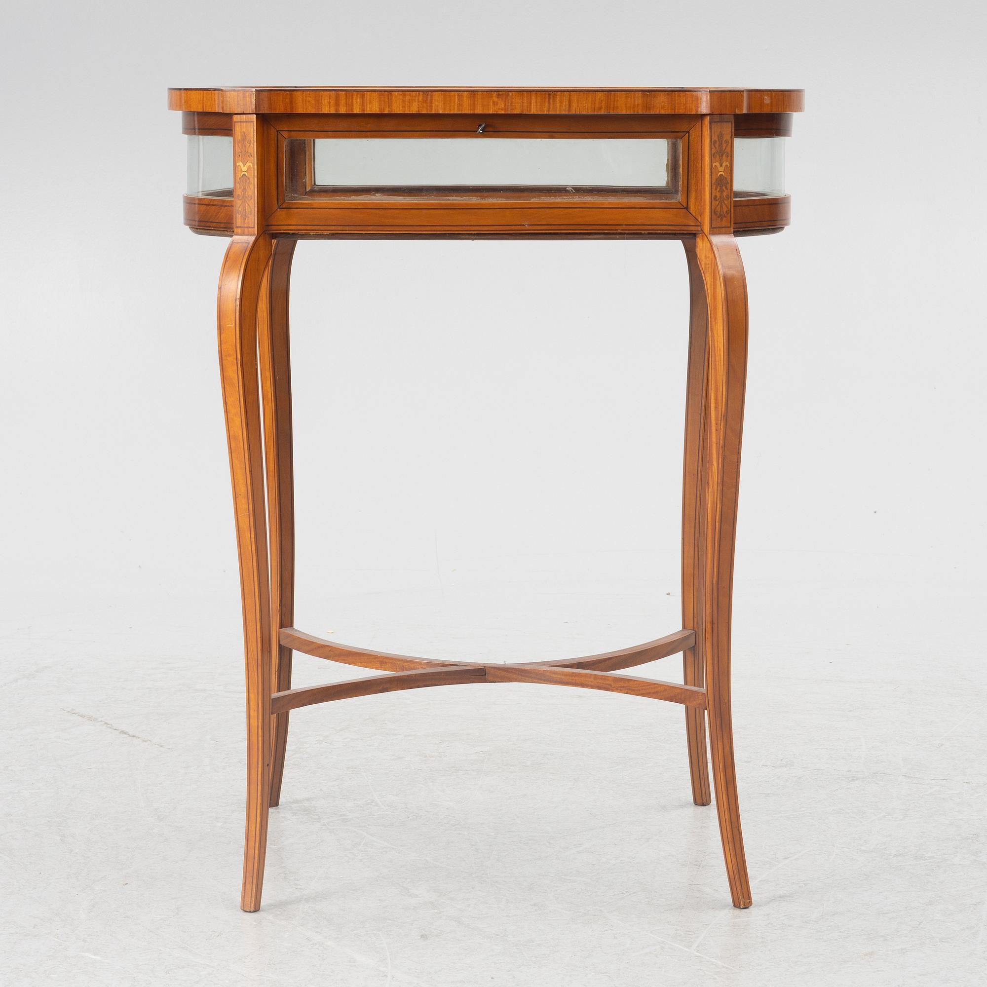 Display table, Louis XV style, circa 1900.