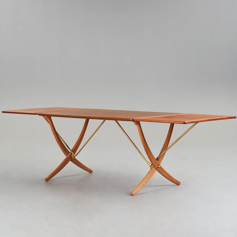 Hans J. Wegner, matbord med klaffar, modell AT-314, Andreas Tuck, Danmark 1950-60-tal.