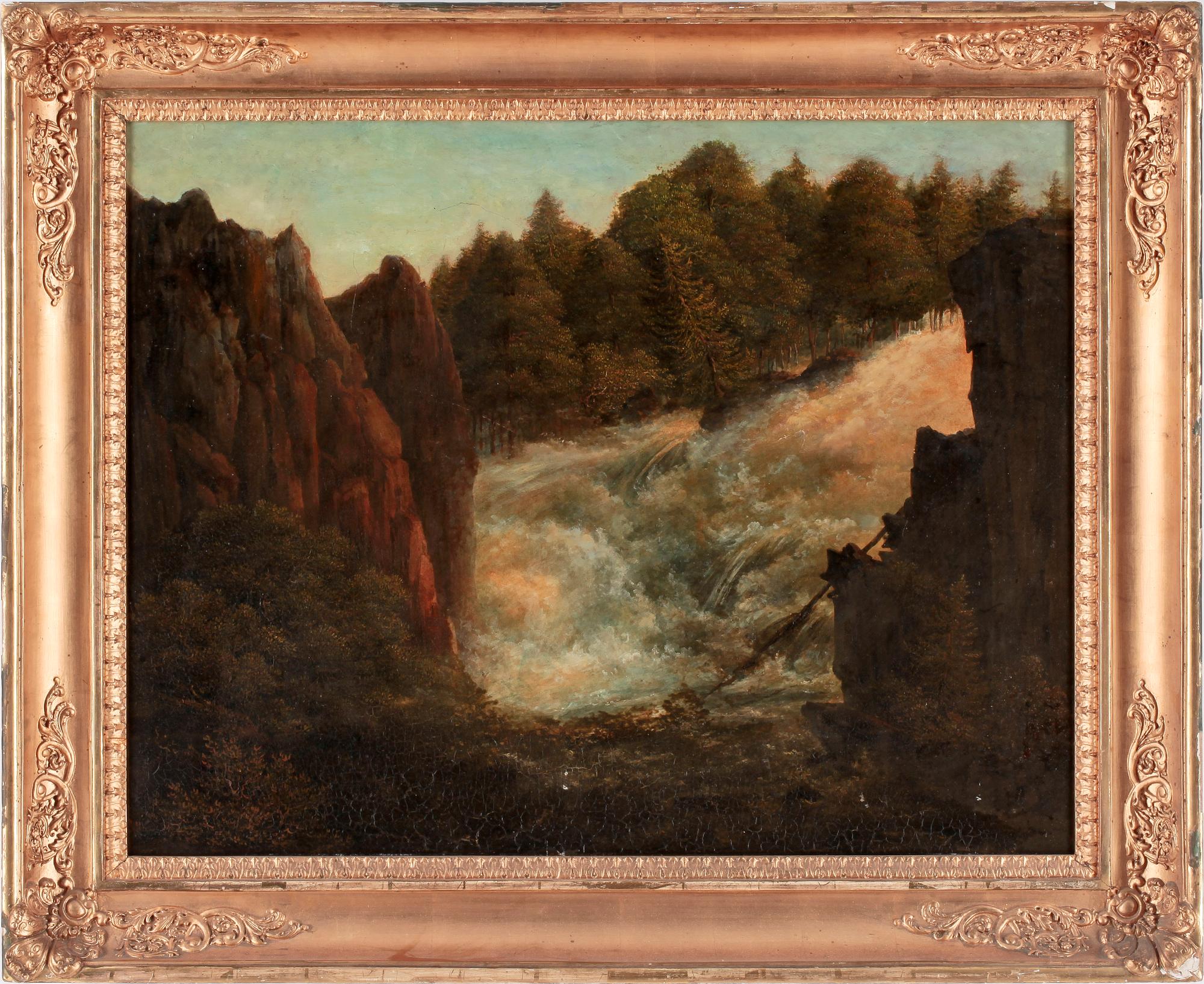 JOHAN FREDRIK JULIN, tillskriven a tergo, olja på duk.