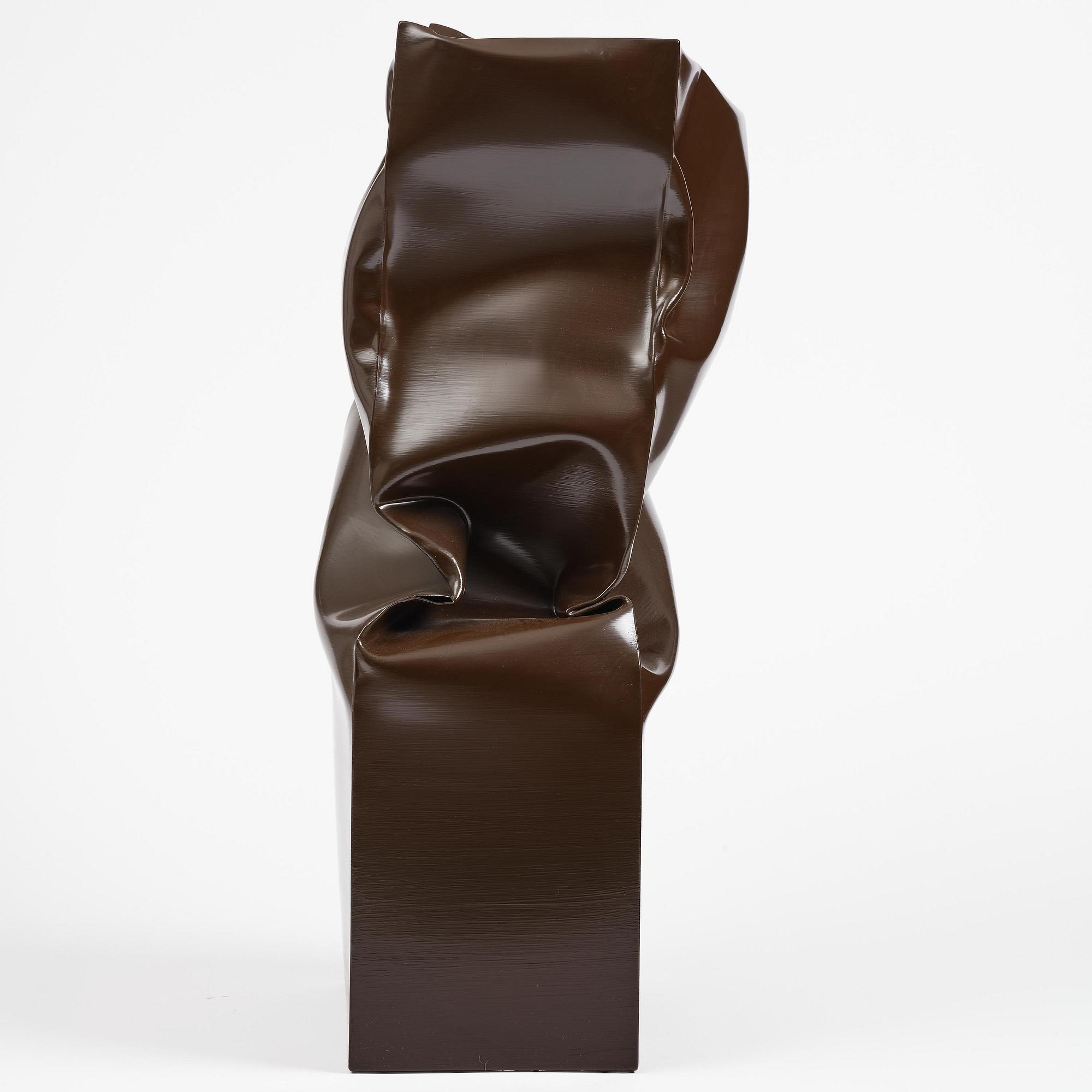 Angela de la Cruz, "Standing Box Large (Brown)".
