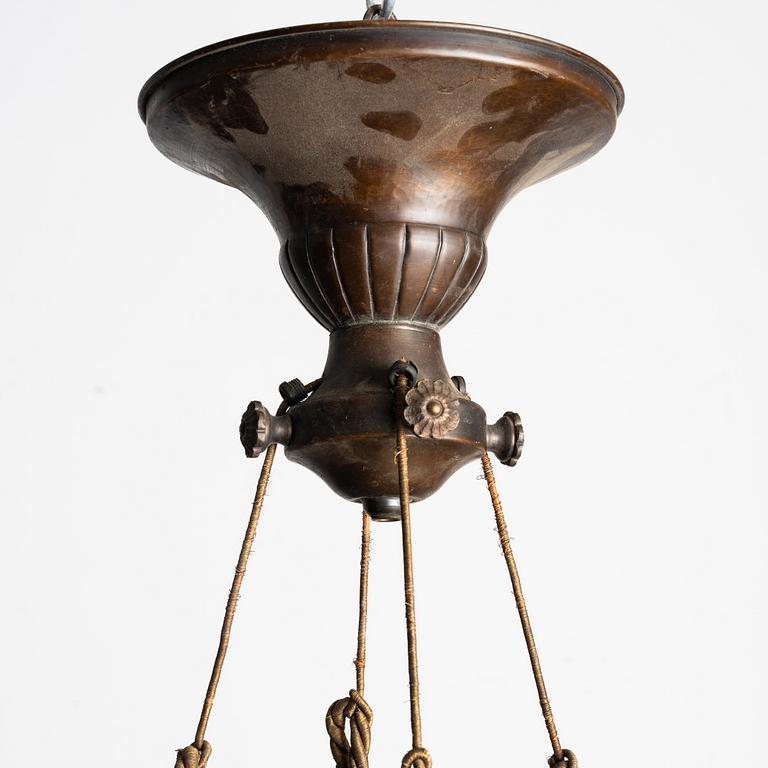 An alabaster ceiling lamp, 1920s.