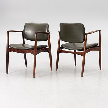 Erik Buch, armchairs, 8 pcs, Denmark, 1960s.