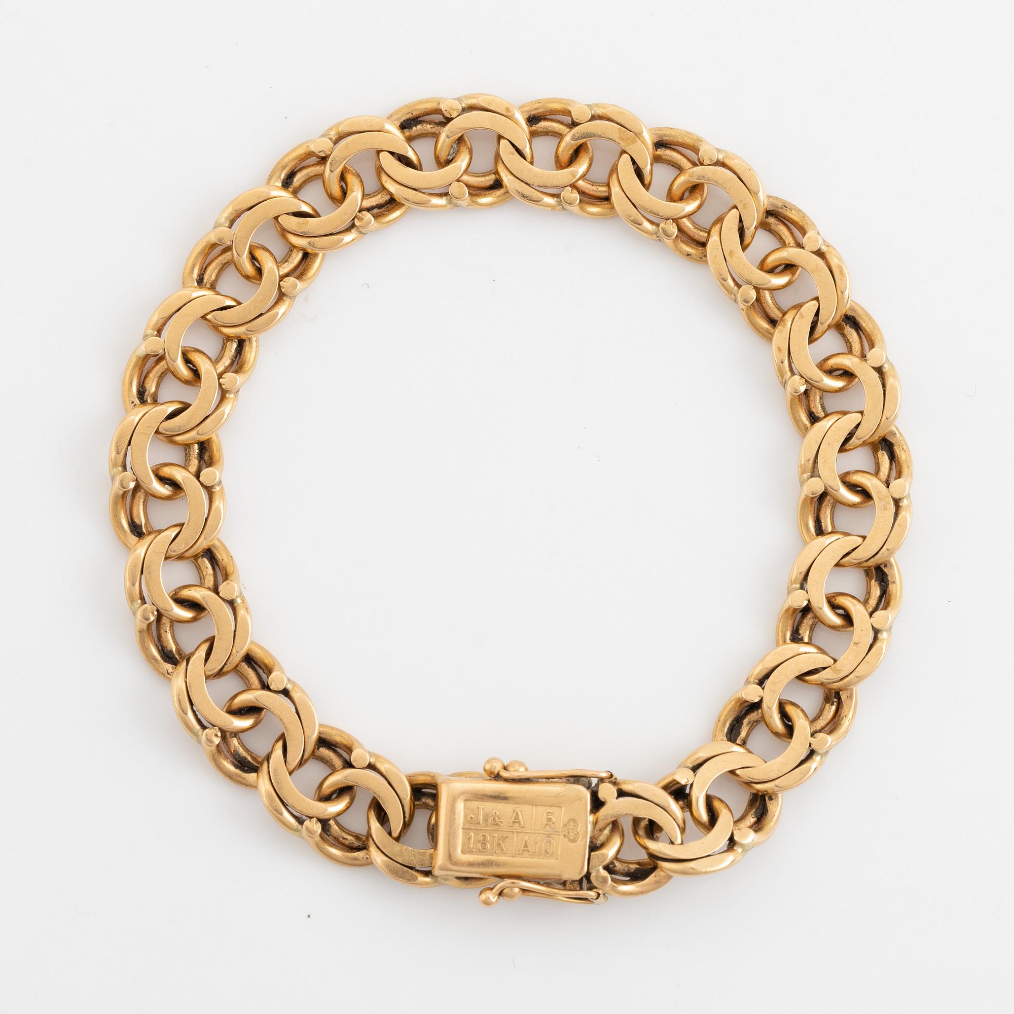 Armband, 18K guld, Bismarcklänk.