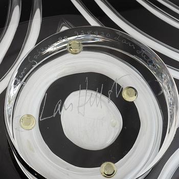 Lars Hellsten, a glass bowl, Orrefors Gallery, 1988.